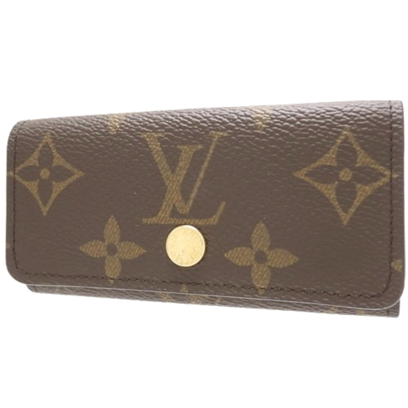 Louis Vuitton Multicle 4 Key Case 4 Rows 4 Rows Brown - Picture 1 of 7